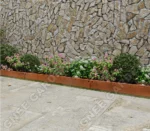 Corten Steel Garden Ornament Durable Metal Lawn Edging Border with Rustic Finish for Landscape Decorations