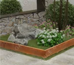 Corten Steel Garden Ornament Durable Metal Lawn Edging Border with Rustic Finish for Landscape Decorations