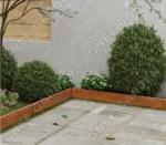 Corten Steel Garden Ornament Durable Metal Lawn Edging Border with Rustic Finish for Landscape Decorations