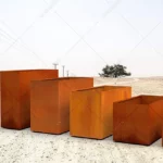 Outdoor Raised Garden Corten Steel Planters Corten Steel Planters Garden