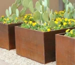 Outdoor Raised Garden Corten Steel Planters Corten Steel Planters Garden