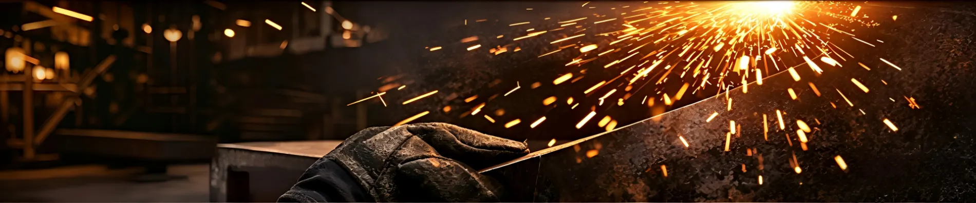 Factory metal cutting and welding process from media library