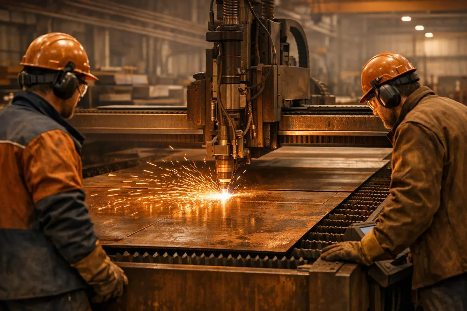 Weathering steel workshop for corten steel outdoor product manufacturing