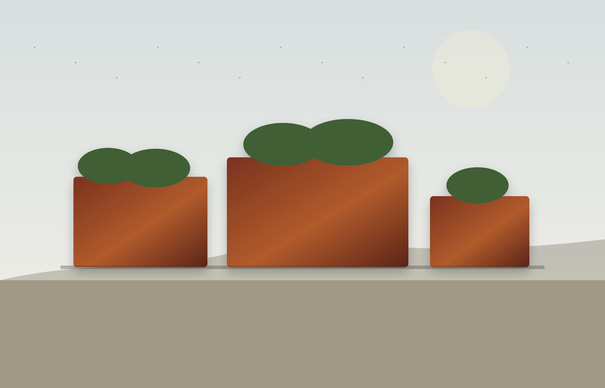 Corten steel planters and raised garden beds for commercial landscape projects