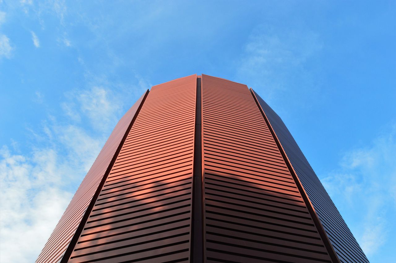Weathering corten steel architectural application