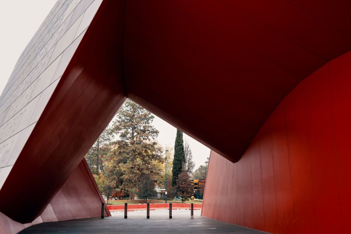 Weathering corten steel architectural application