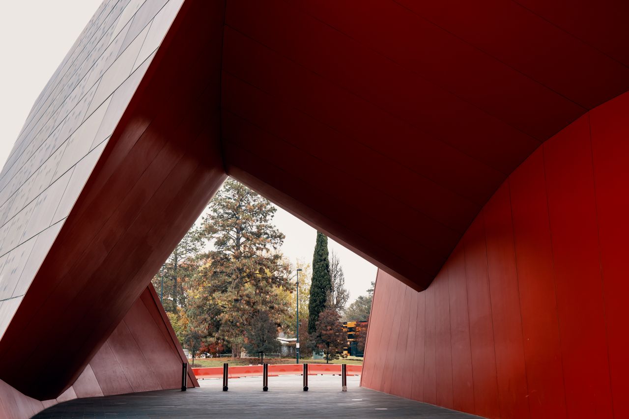 Weathering corten steel architectural application