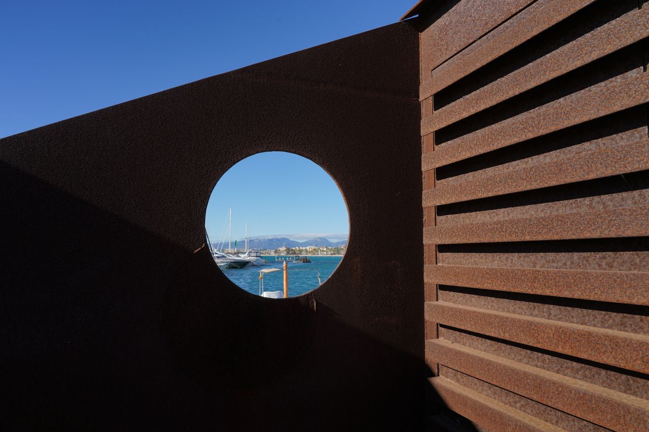Corten steel planter modules for public-space street furniture