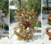 Real weathering steel outdoor sculptural fire bowl style metal form