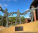 Singapore Malaysia metal public sculpture and courtyard landscape reference