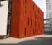 Real weathering steel facade photo for Germany and France architectural panel specification