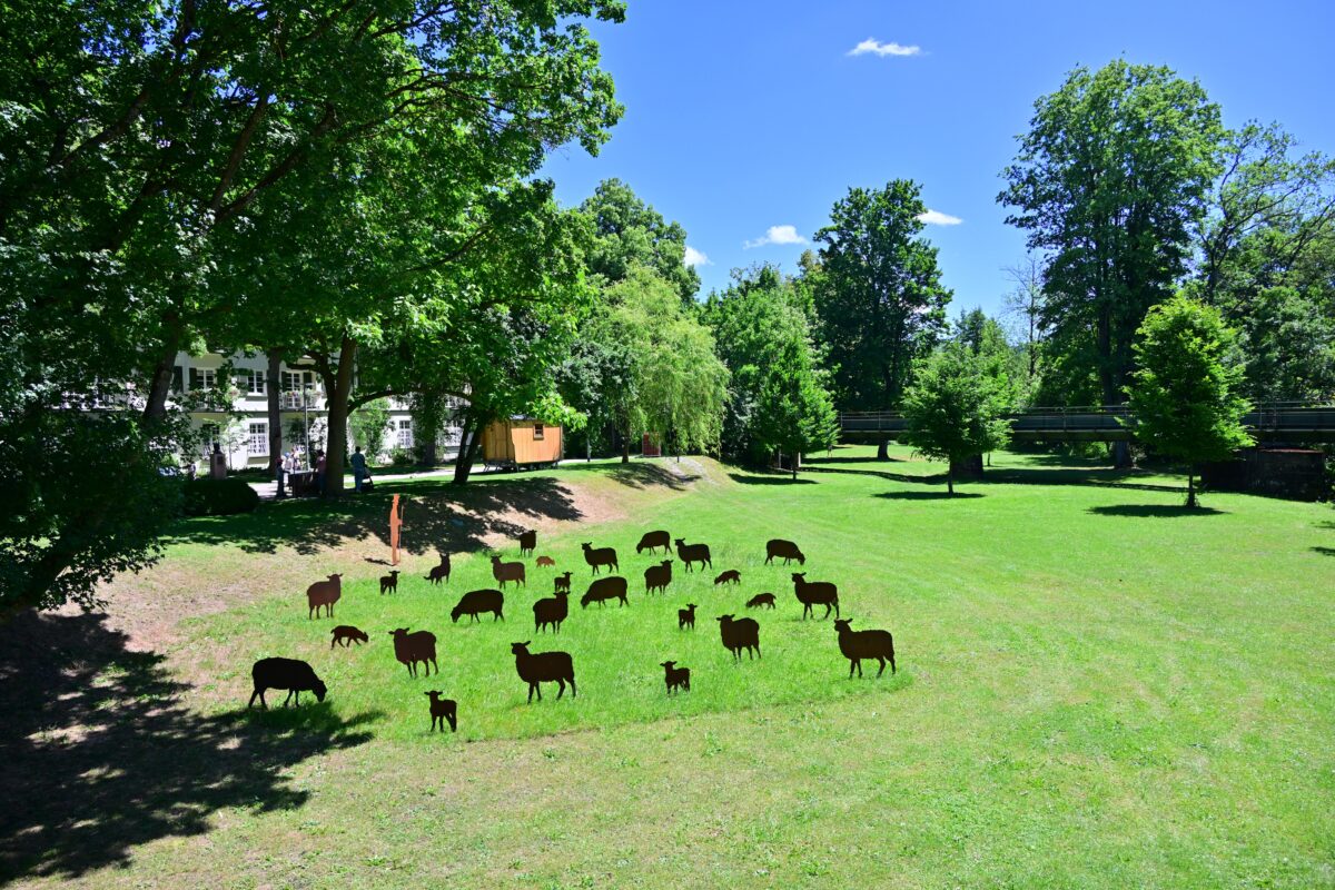 Real corten steel outdoor sculpture suitable for South Africa lodge and landscape feature procurement context