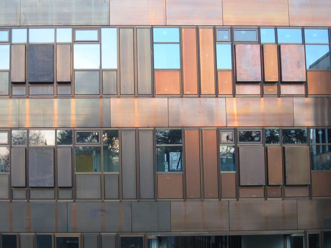 Real German rust toned architectural metal facade panels suitable for corten facade discussion